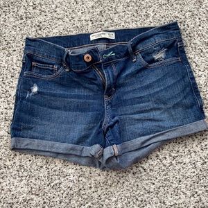 Abercrombie girls jean shorts sz 15/16